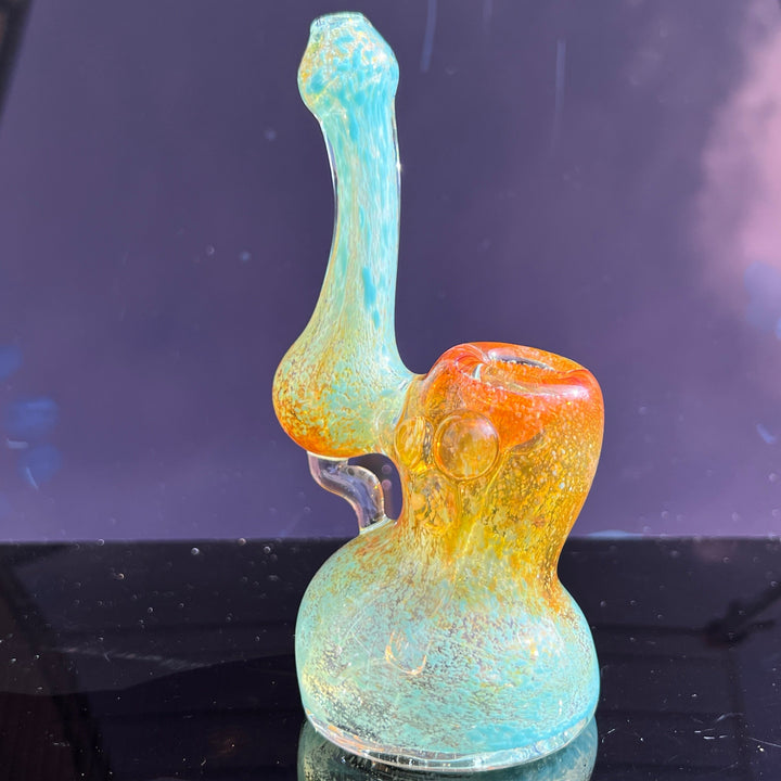 Smooth as Frit Bubbler Glass Pipe Sable Haze   