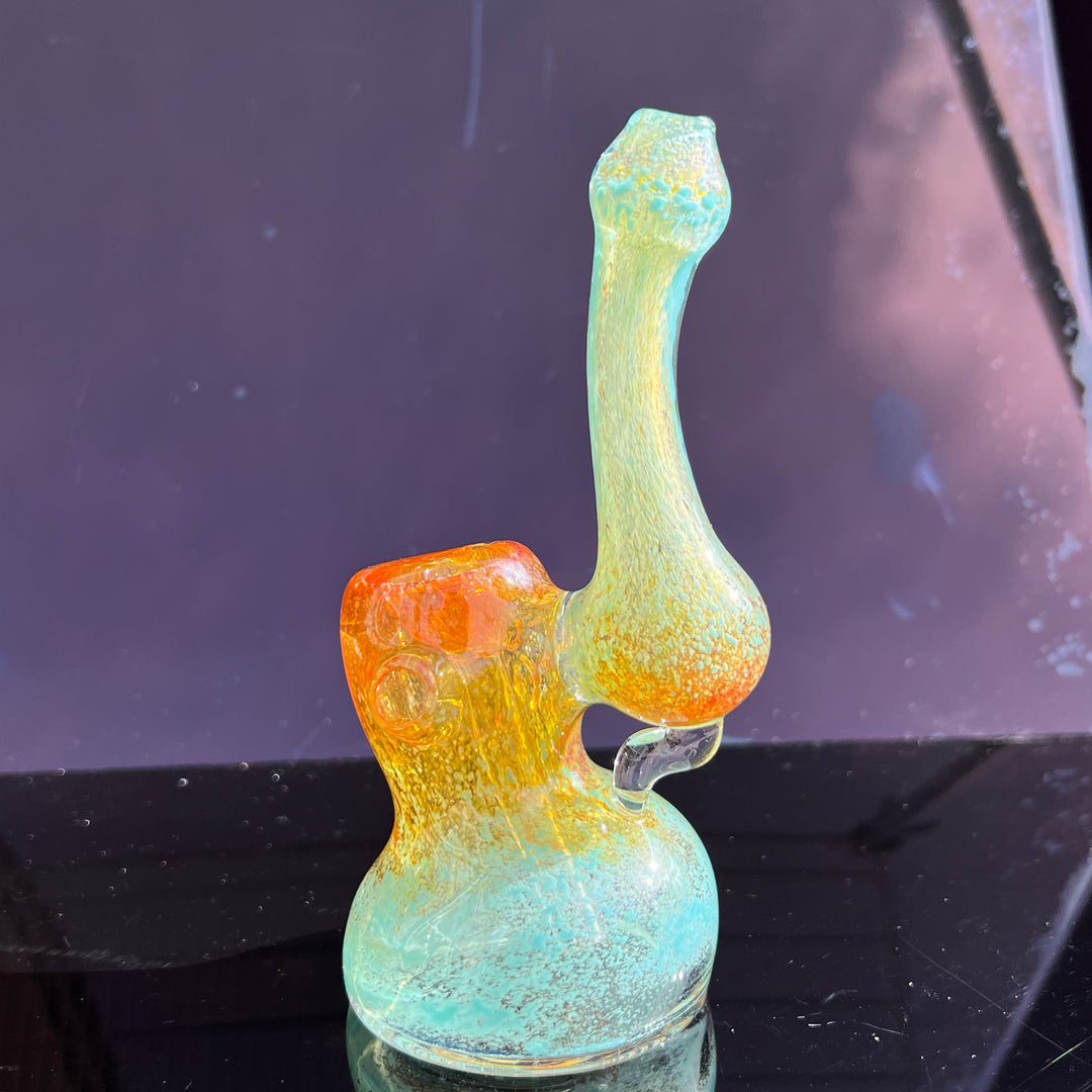 Smooth as Frit Bubbler Glass Pipe Sable Haze   