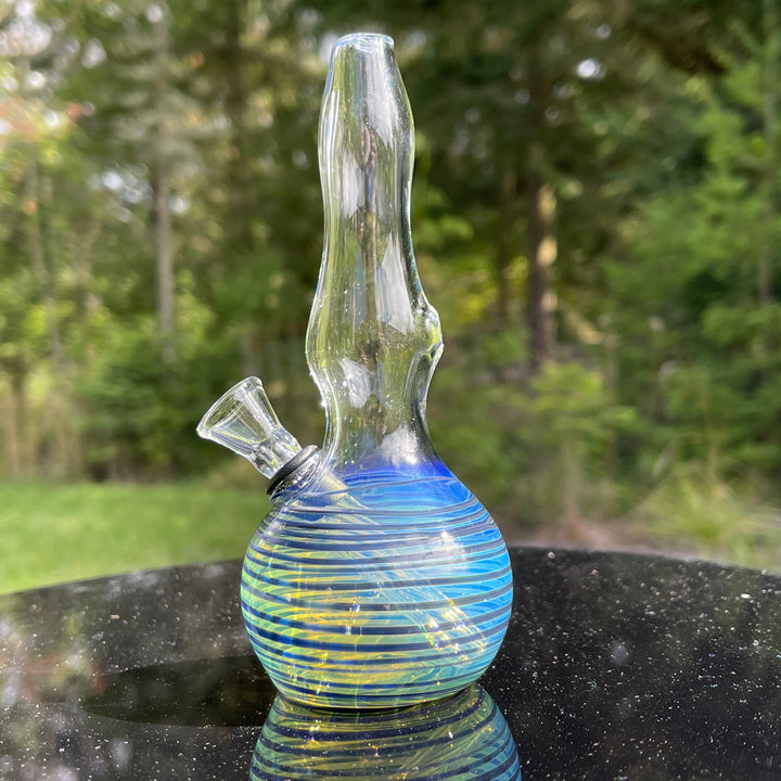 5" Silver Fumed Mini Bong Glass Pipe Mary Jane's Glass   