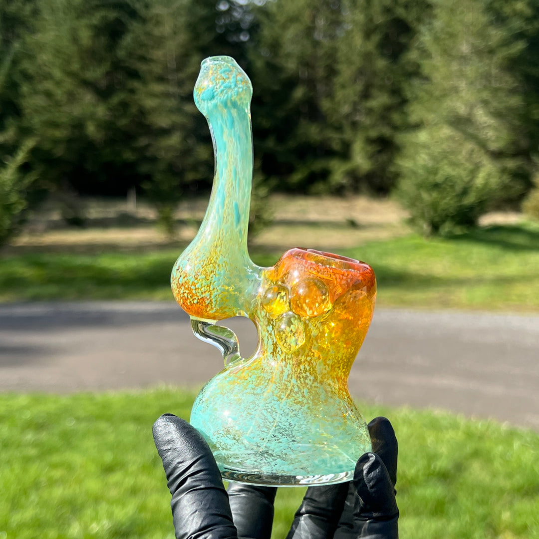 Smooth as Frit Bubbler Glass Pipe Sable Haze   