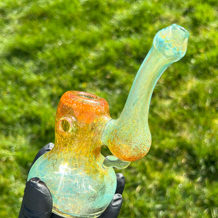 Smooth as Frit Bubbler Glass Pipe Sable Haze   