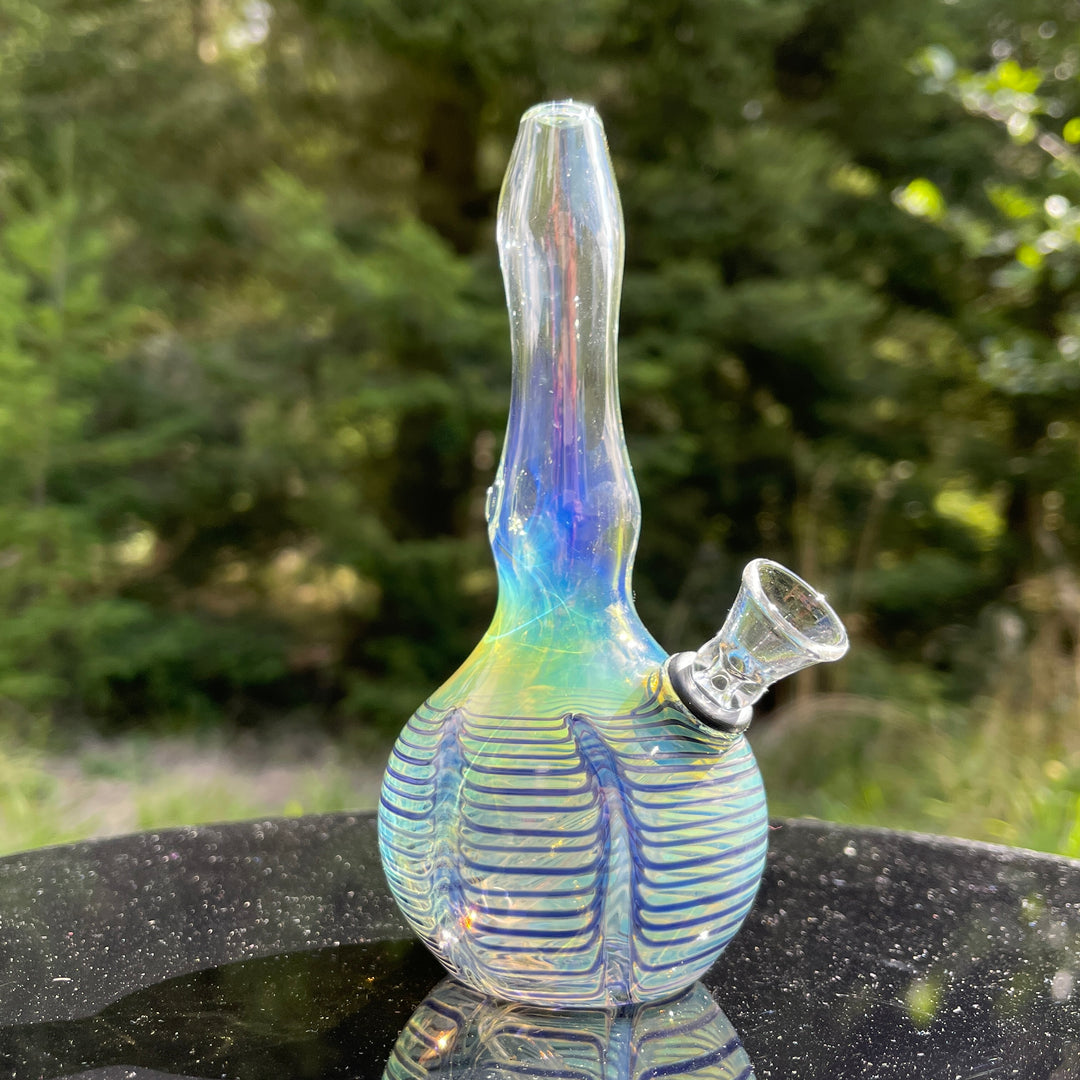 5" Silver Fumed Mini Bong Glass Pipe Mary Jane's Glass   