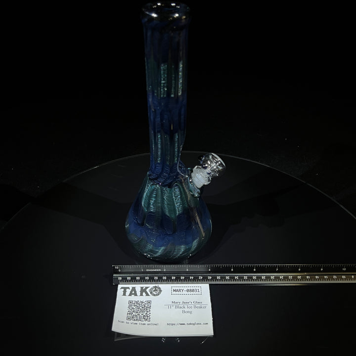 11" Sea Ice Beaker Bong Glass Pipe Mary Jane's Glass