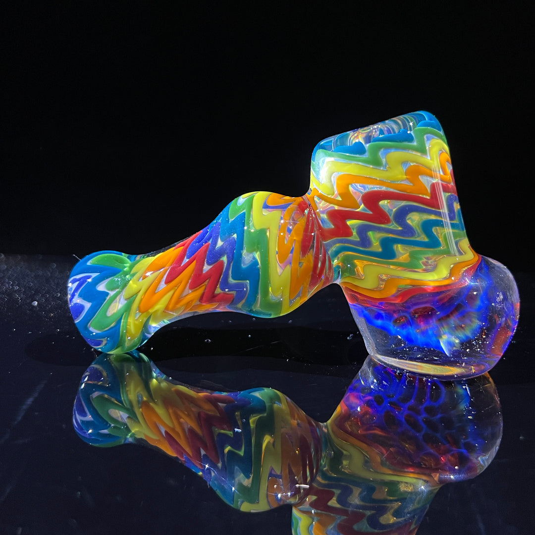 ISO Rainbow Hammer with Honeycomb Glass Pipe TG   