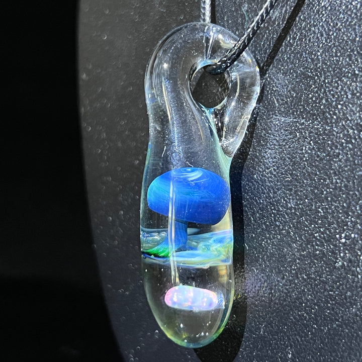 Fancy Mushroom Opal Drop Pendant Glass Pipe Beezy Glass   