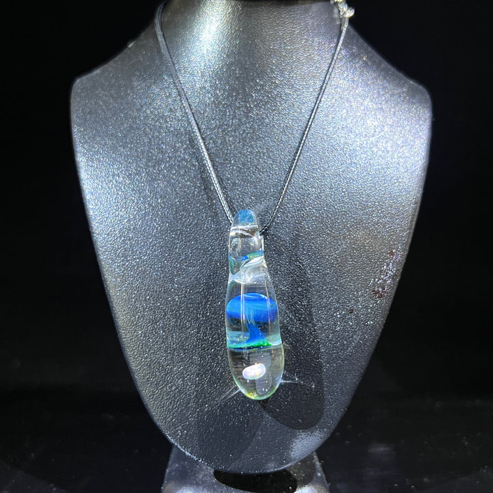 Fancy Mushroom Opal Drop Pendant Glass Pipe Beezy Glass   