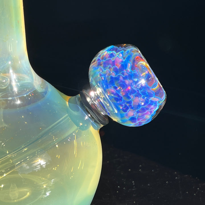 Heavy Silver Fumed Mini Bong Glass Pipe Tako Glass   