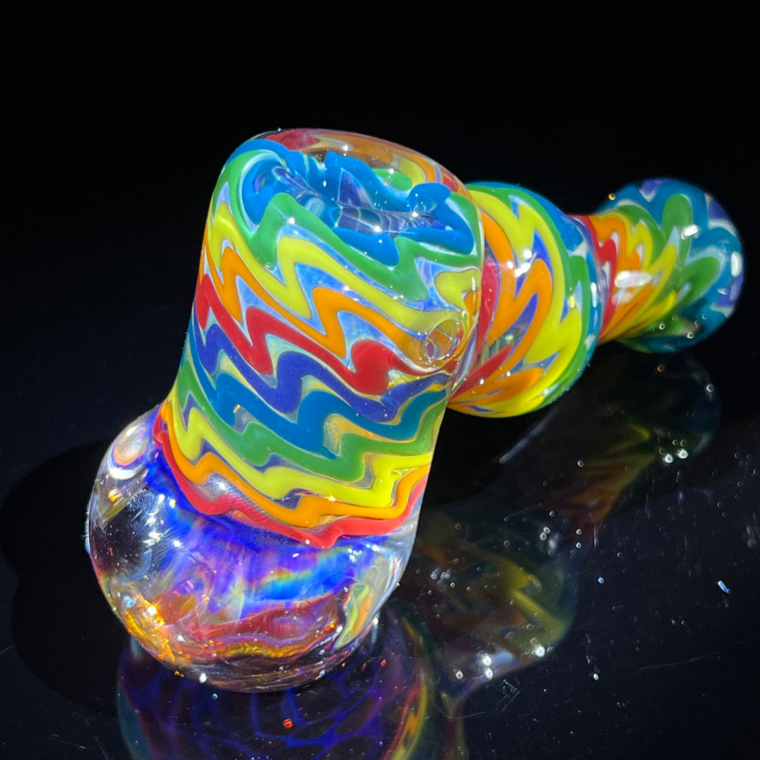 ISO Rainbow Hammer with Honeycomb Glass Pipe TG   