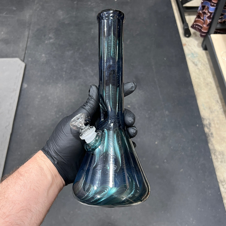 11" Sea Ice Beaker Bong Glass Pipe Mary Jane's Glass