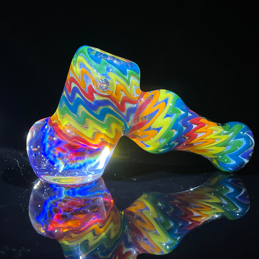 ISO Rainbow Hammer with Honeycomb Glass Pipe TG   