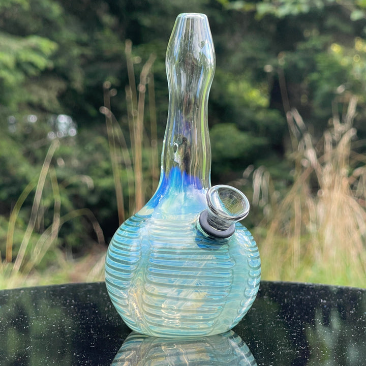 5" Silver Fumed Mini Bong Glass Pipe Mary Jane's Glass   