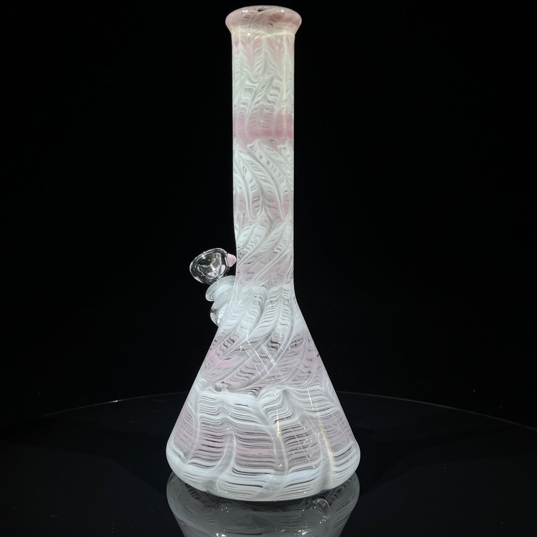 11" Carnation Beaker Bong Glass Pipe Mary Jane's Glass