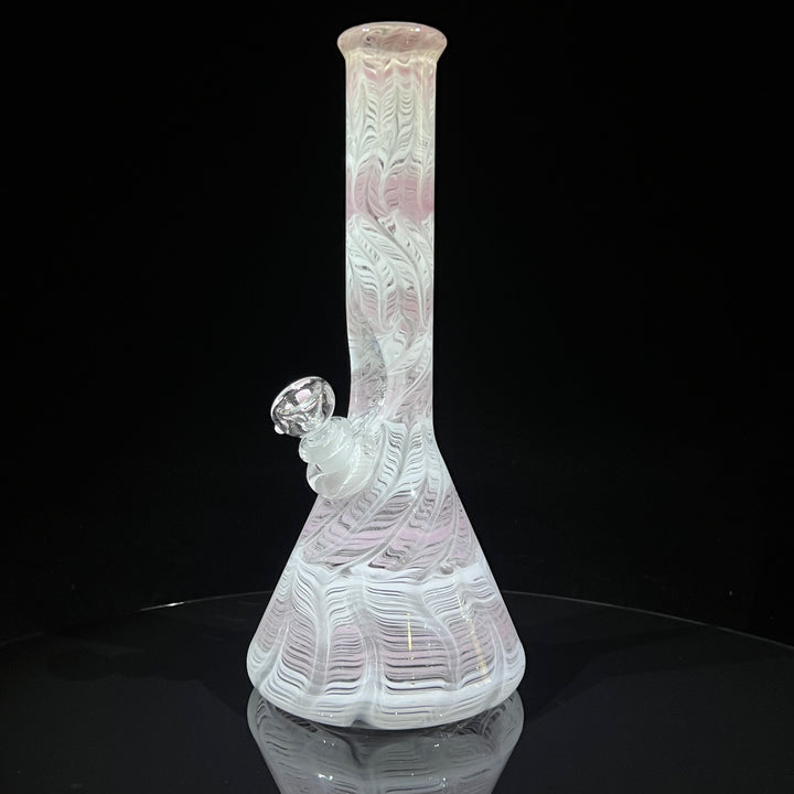 11" Carnation Beaker Bong Glass Pipe Mary Jane's Glass