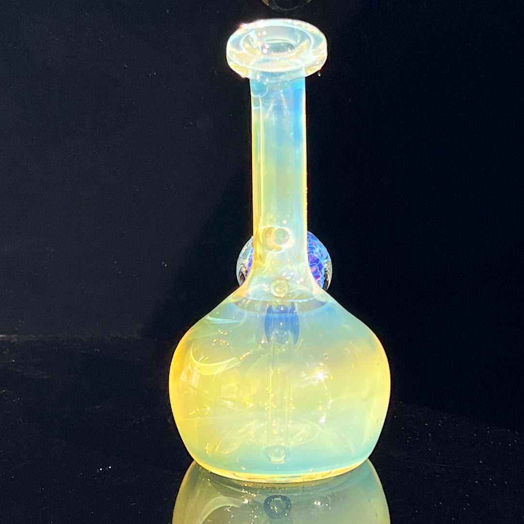 Heavy Silver Fumed Mini Bong Glass Pipe Tako Glass   