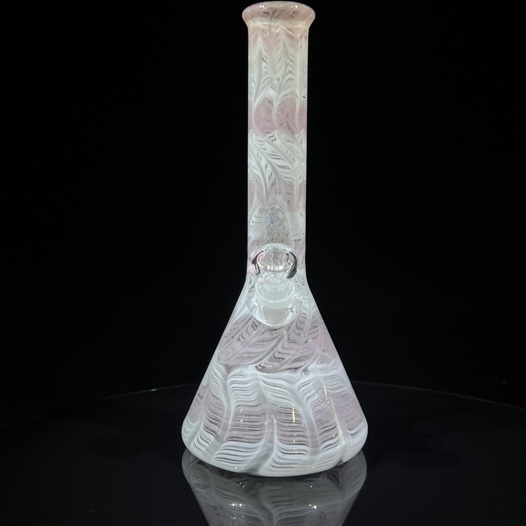 11" Carnation Beaker Bong Glass Pipe Mary Jane's Glass