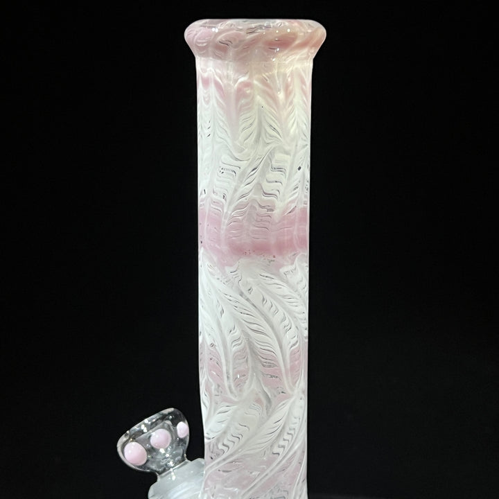 11" Carnation Beaker Bong Glass Pipe Mary Jane's Glass