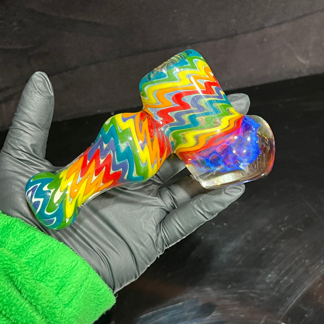 ISO Rainbow Hammer with Honeycomb Glass Pipe TG   