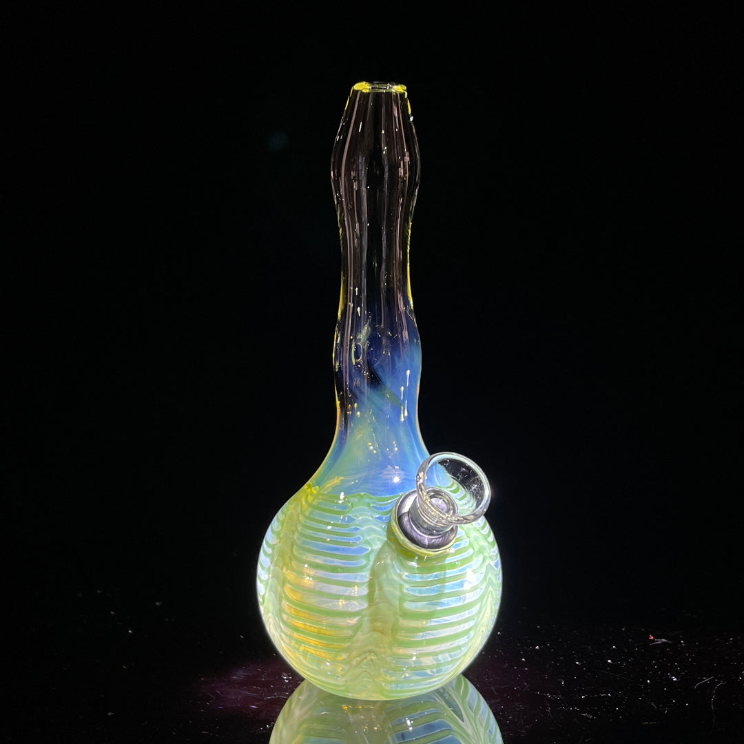 5" Silver Fumed Mini Bong Glass Pipe Mary Jane's Glass   