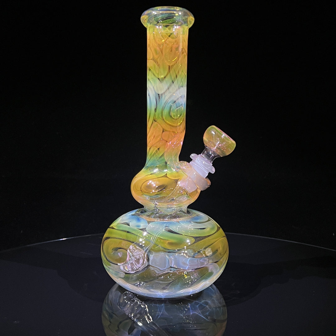 9.5" Fumed Double Bubble Bong Glass Pipe Mary Jane's Glass