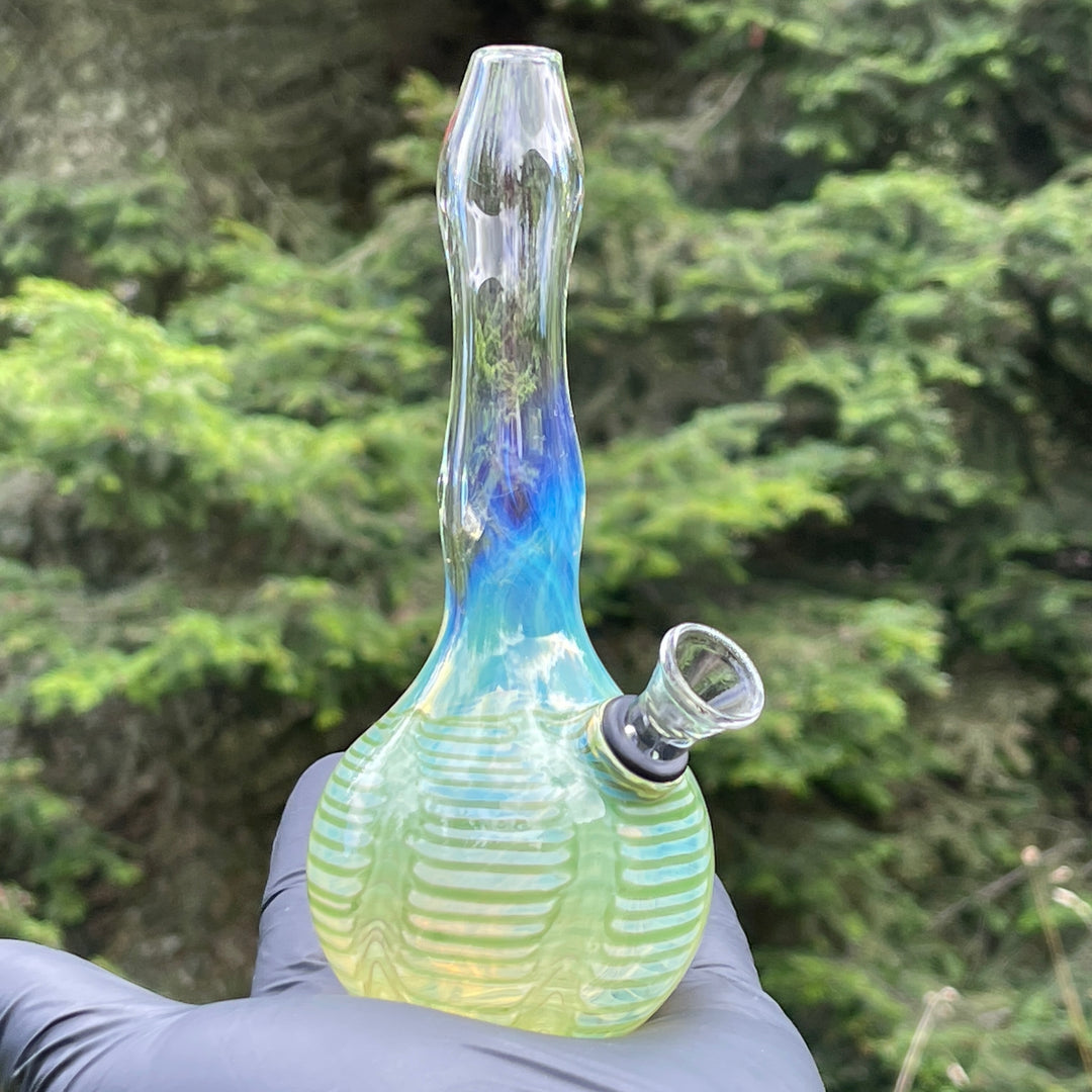 5" Silver Fumed Mini Bong Glass Pipe Mary Jane's Glass   