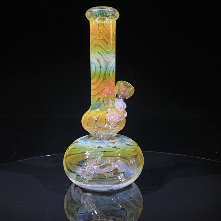 9.5" Fumed Double Bubble Bong Glass Pipe Mary Jane's Glass