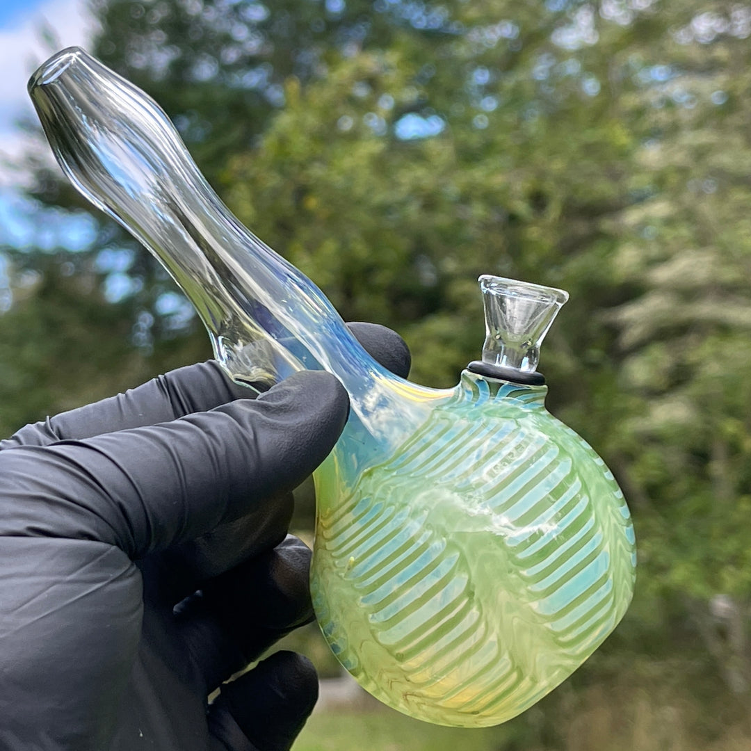 5" Silver Fumed Mini Bong Glass Pipe Mary Jane's Glass   