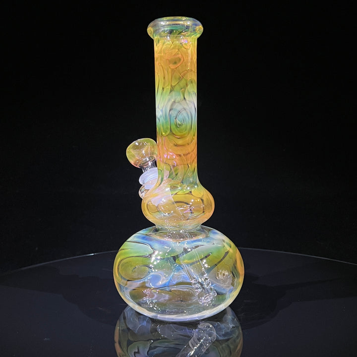 9.5" Fumed Double Bubble Bong Glass Pipe Mary Jane's Glass