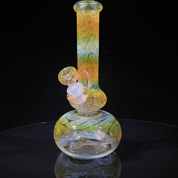 9.5" Fumed Double Bubble Bong Glass Pipe Mary Jane's Glass