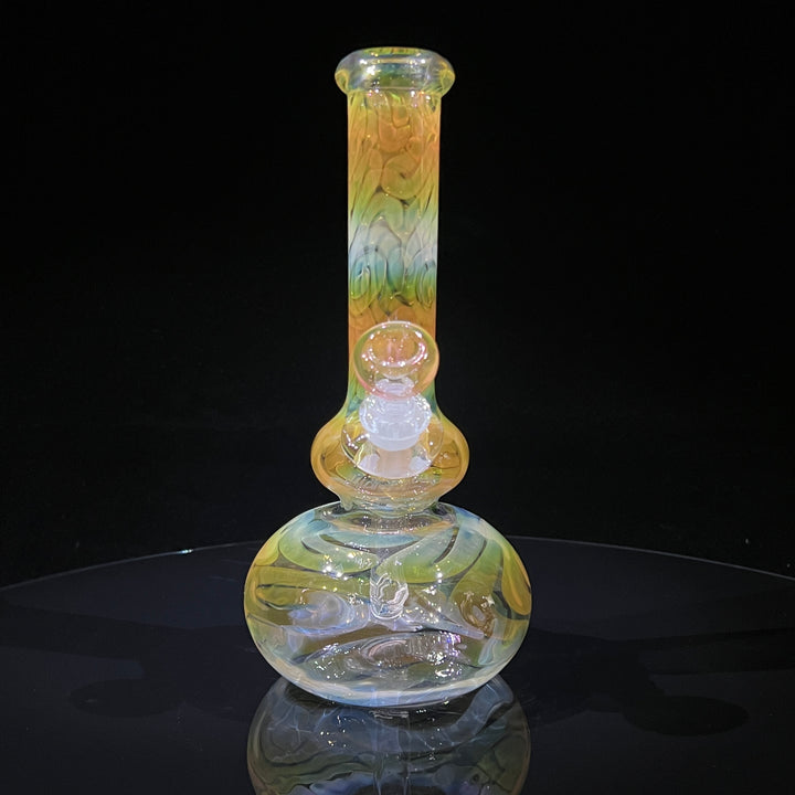 9.5" Fumed Double Bubble Bong Glass Pipe Mary Jane's Glass