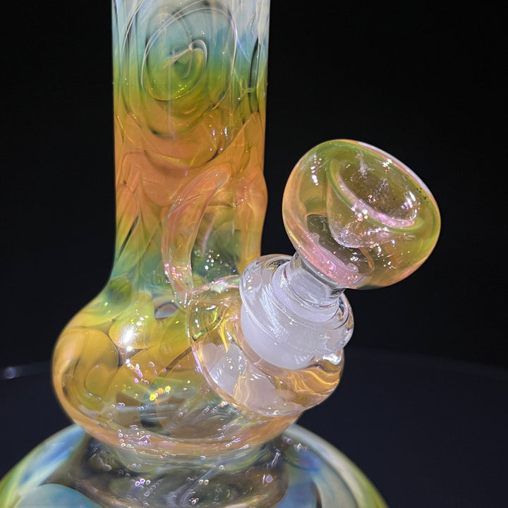 9.5" Fumed Double Bubble Bong Glass Pipe Mary Jane's Glass