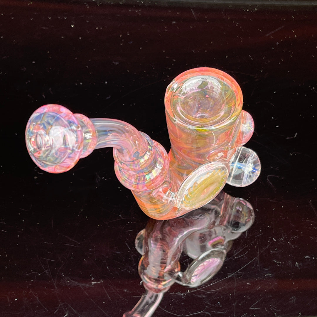 Gold Fumed Marbled Sherlock Glass Pipe Sugar Shack   