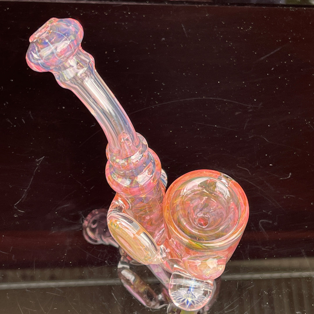 Gold Fumed Marbled Sherlock Glass Pipe Sugar Shack   