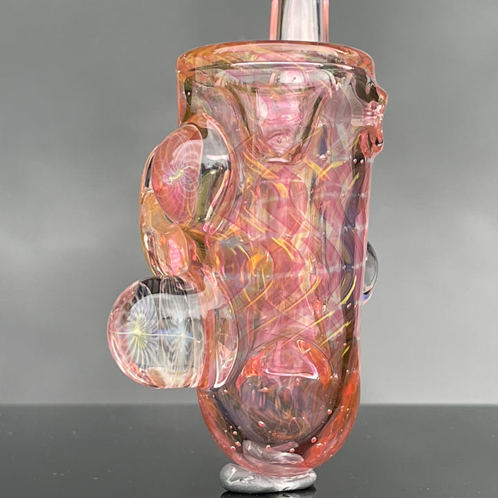 Gold Fumed Marbled Sherlock Glass Pipe Sugar Shack   