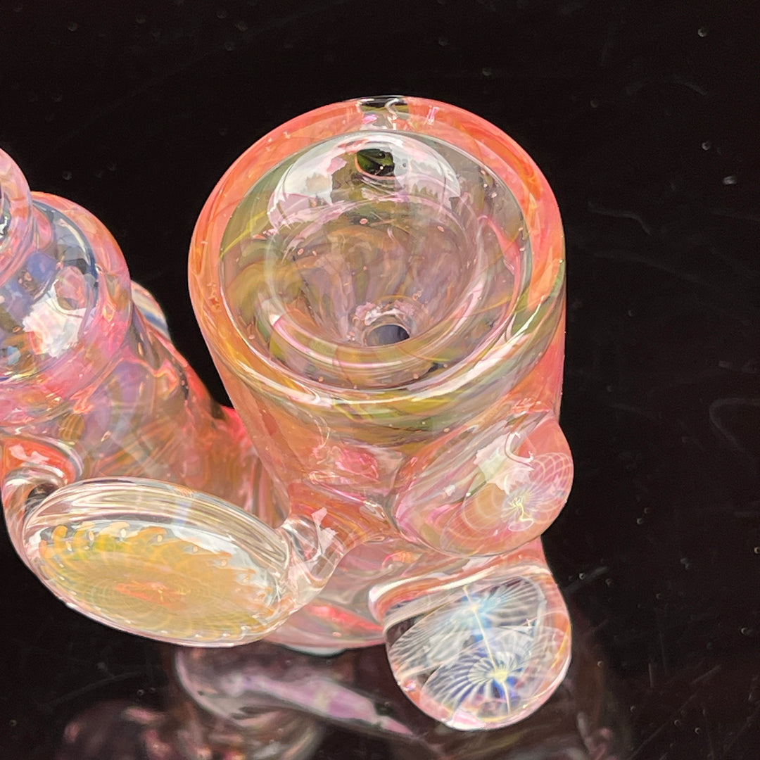 Gold Fumed Marbled Sherlock Glass Pipe Sugar Shack   