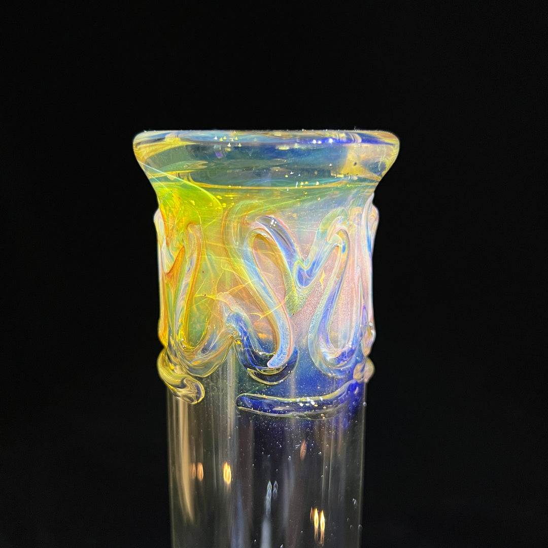 12" Ripple Fume Beaker Bong Glass Pipe TG   