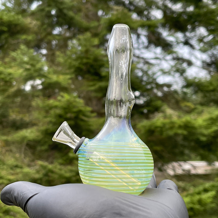 5" Silver Fumed Mini Bong Glass Pipe Mary Jane's Glass   