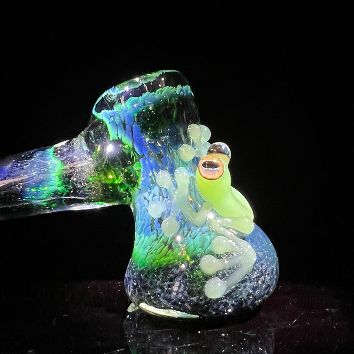 Exp Green Frog Bubbler Glass Pipe Beezy Glass   