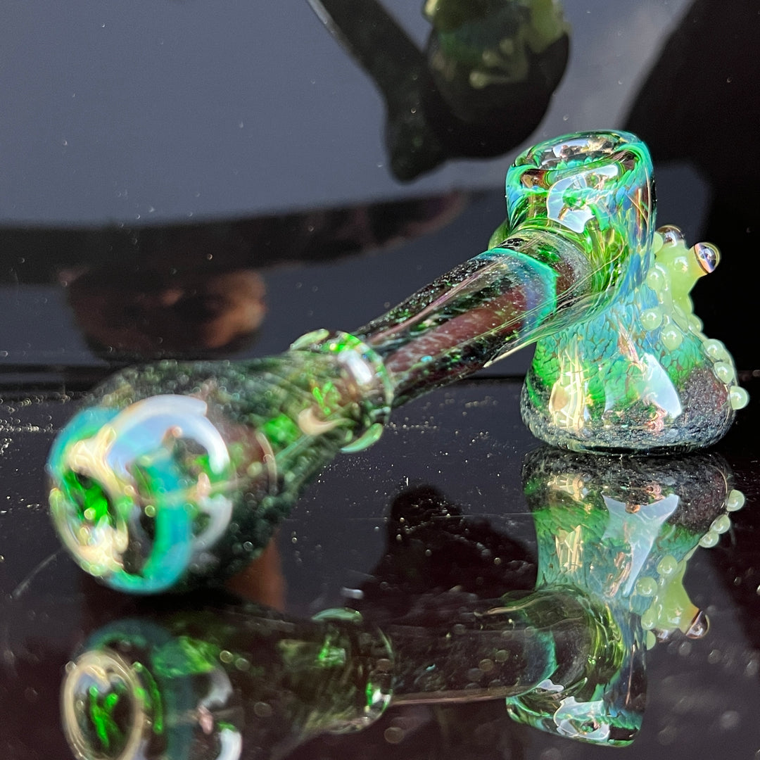 Exp Green Frog Bubbler Glass Pipe Beezy Glass   