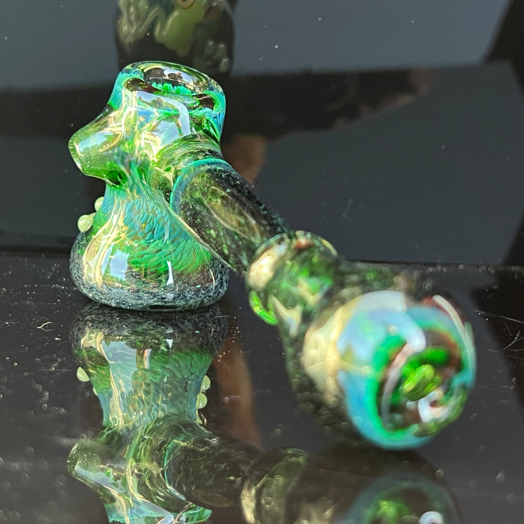 Exp Green Frog Bubbler Glass Pipe Beezy Glass   