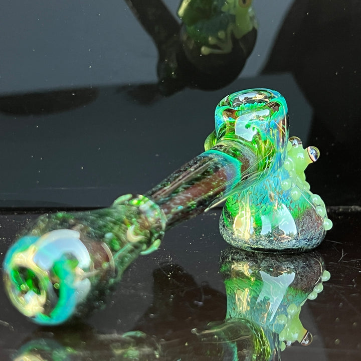 Exp Green Frog Bubbler Glass Pipe Beezy Glass   