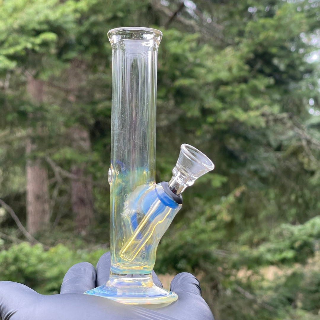 5" Silver Fumed Mini Bong Glass Pipe Mary Jane's Glass