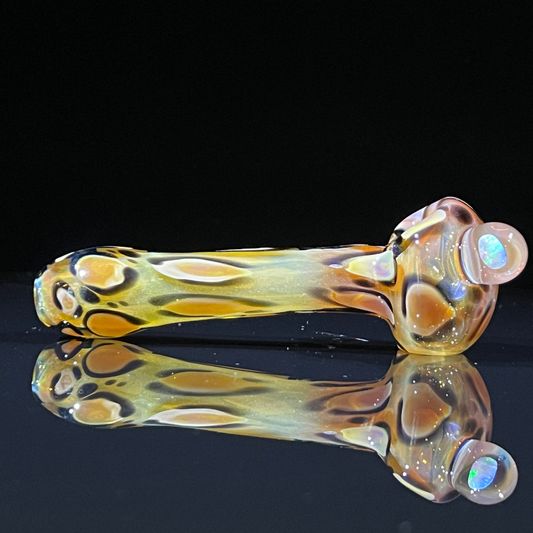 Leopard Opal Pipe Glass Pipe Beezy Glass