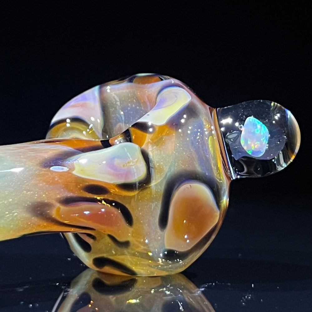 Leopard Opal Pipe Glass Pipe Beezy Glass