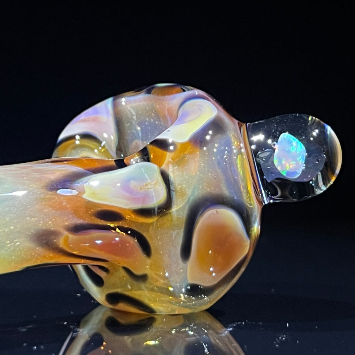 Leopard Opal Pipe Glass Pipe Beezy Glass