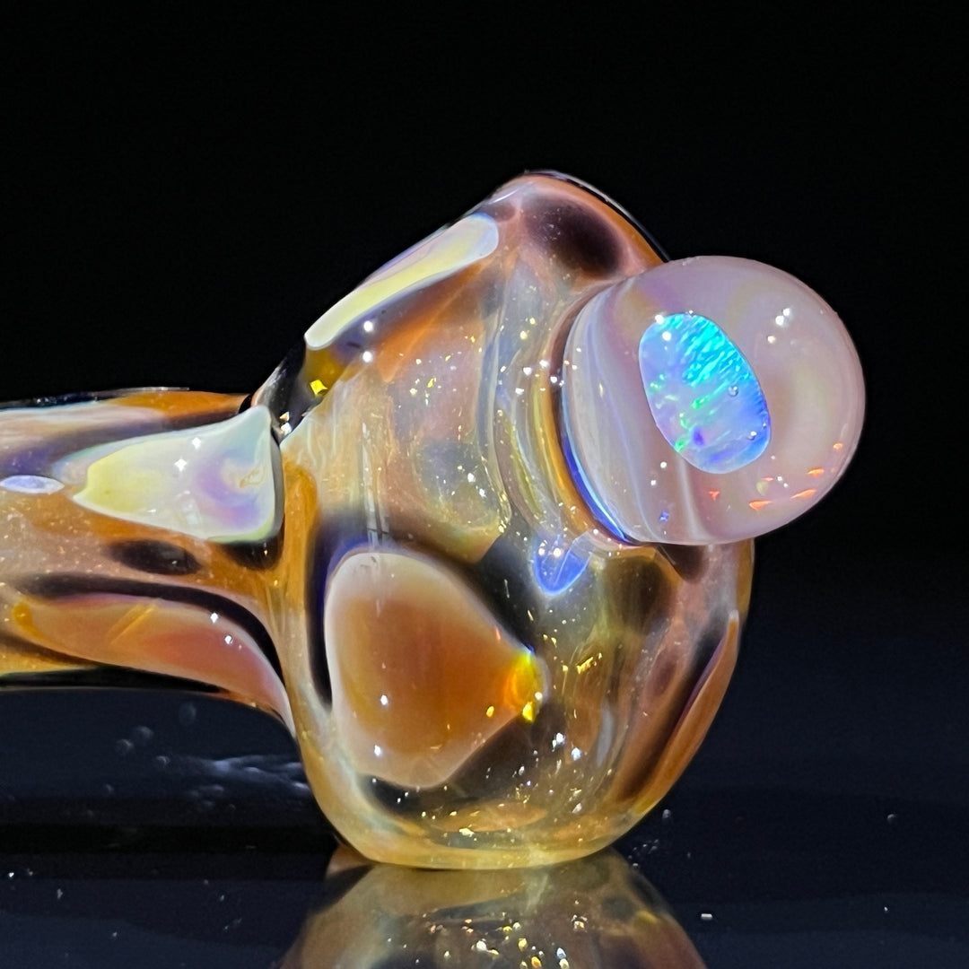 Leopard Opal Pipe Glass Pipe Beezy Glass