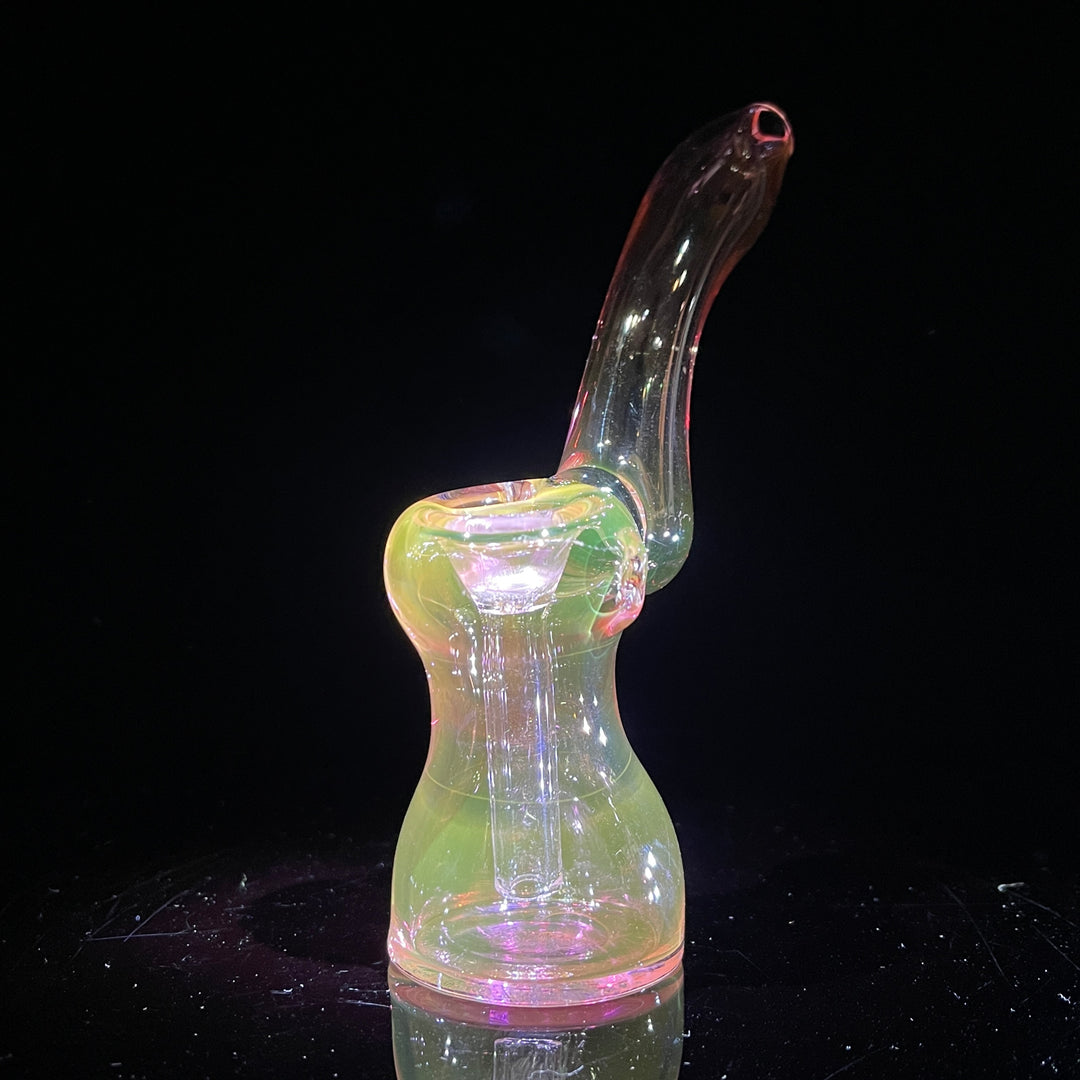 Fumed Bubbler Glass Pipe Mary Jane's Glass   