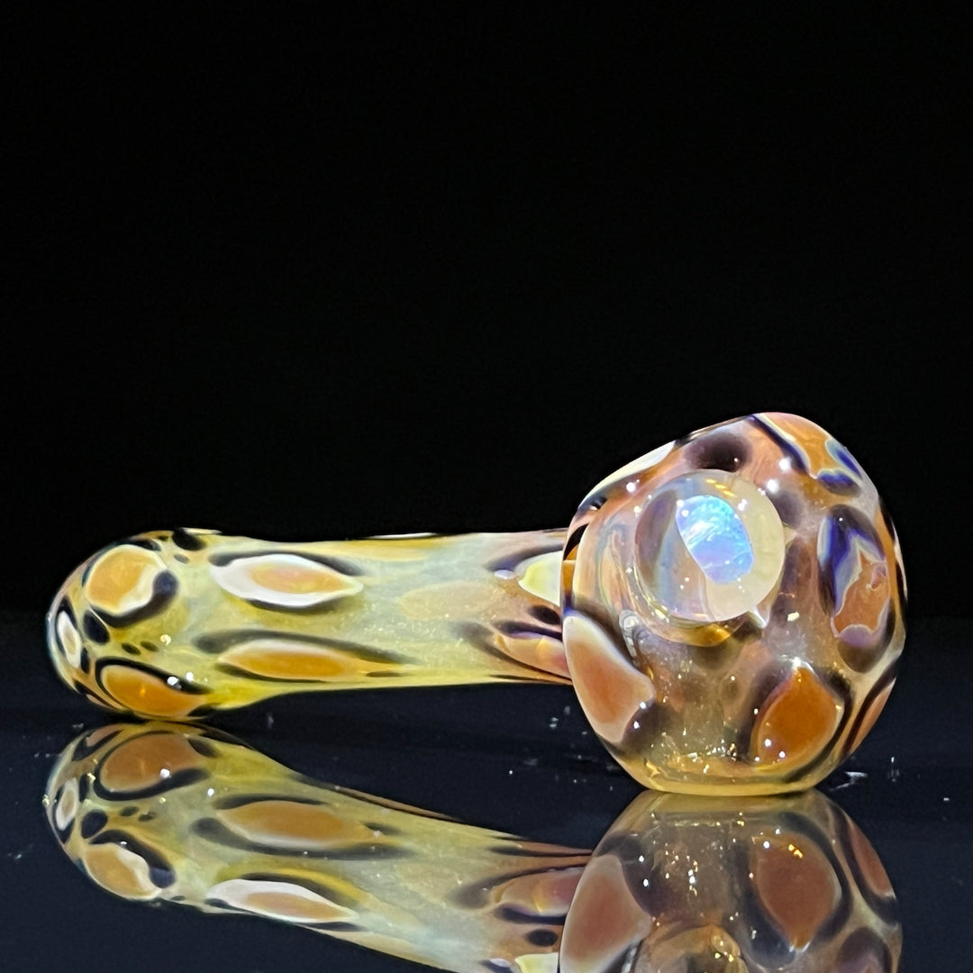 Leopard Opal Pipe Glass Pipe Beezy Glass