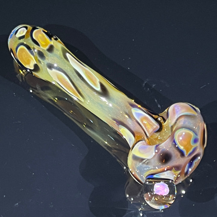 Leopard Opal Pipe Glass Pipe Beezy Glass