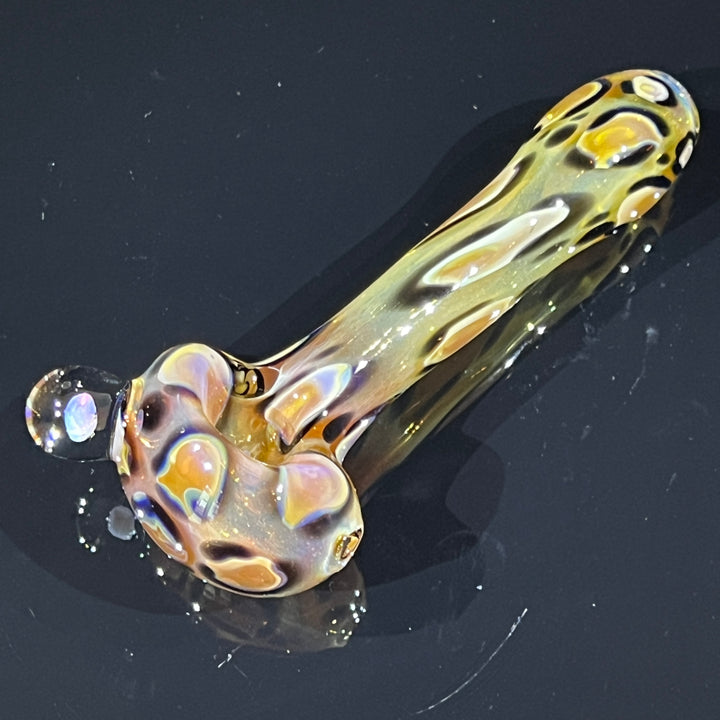 Leopard Opal Pipe Glass Pipe Beezy Glass