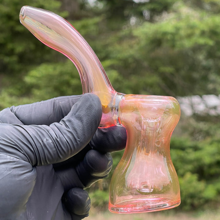 Fumed Bubbler Glass Pipe Mary Jane's Glass   